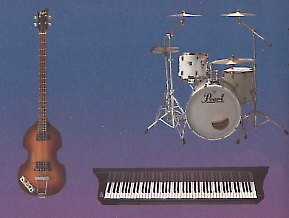 Some of the band's instruments...
