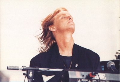 Linda McCartney on keyboards
