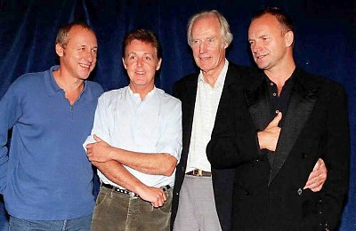 Mark Knopfler, Paul McCartney, George Martin, Sting